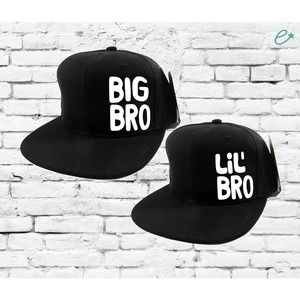 Big Bro Lil Bro Brothers Matching Hats